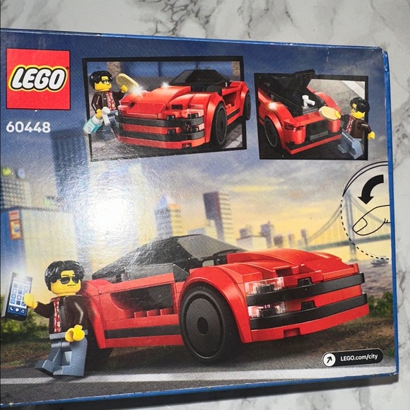 LEGO City Red and Black Sports Car Set - Picture 5 of 7